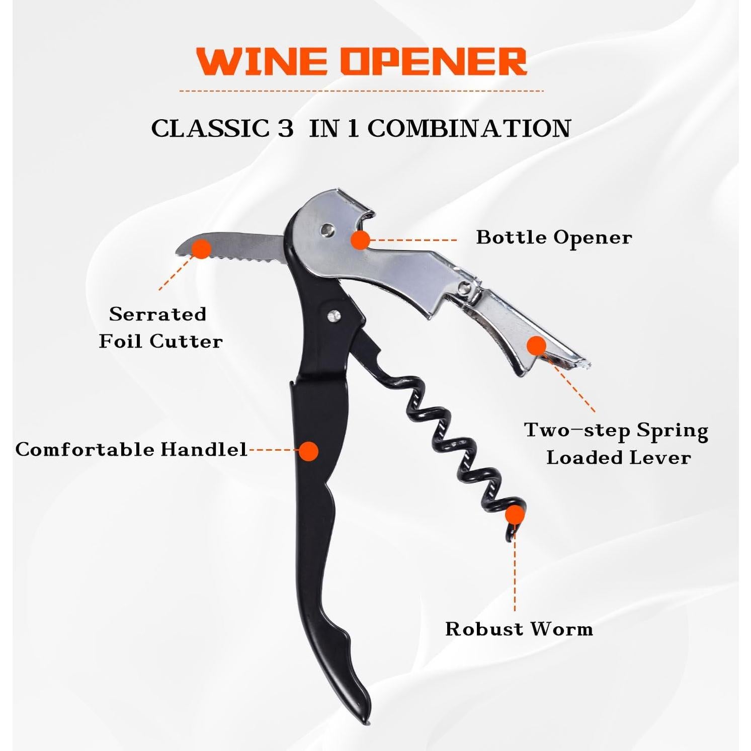 Abridor de Tarros y Botellas Lzzabo 4 en 1 Rojo