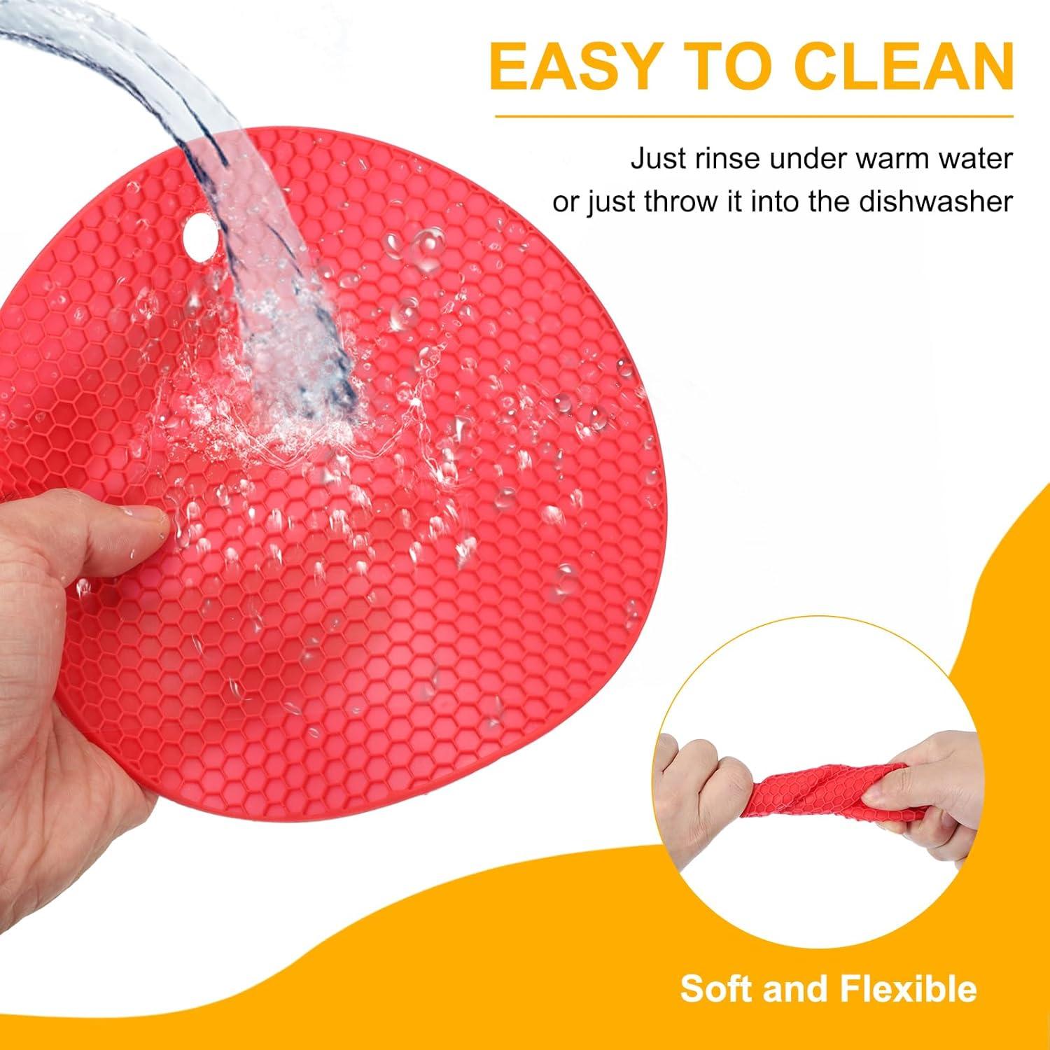 uxcell 3 Almohadillas Abridor de Tarros Silicona Antideslizantes