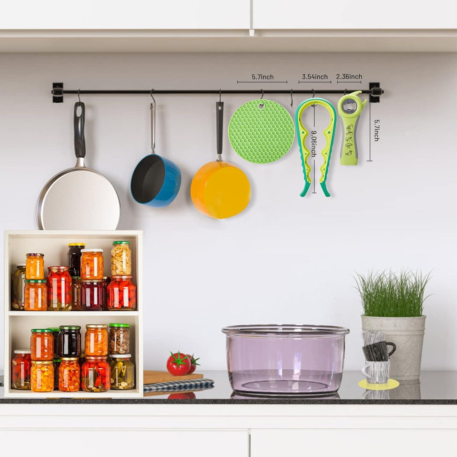 Abrebotellas 4 en 1 HenSan para manos débiles - Verde Fruta