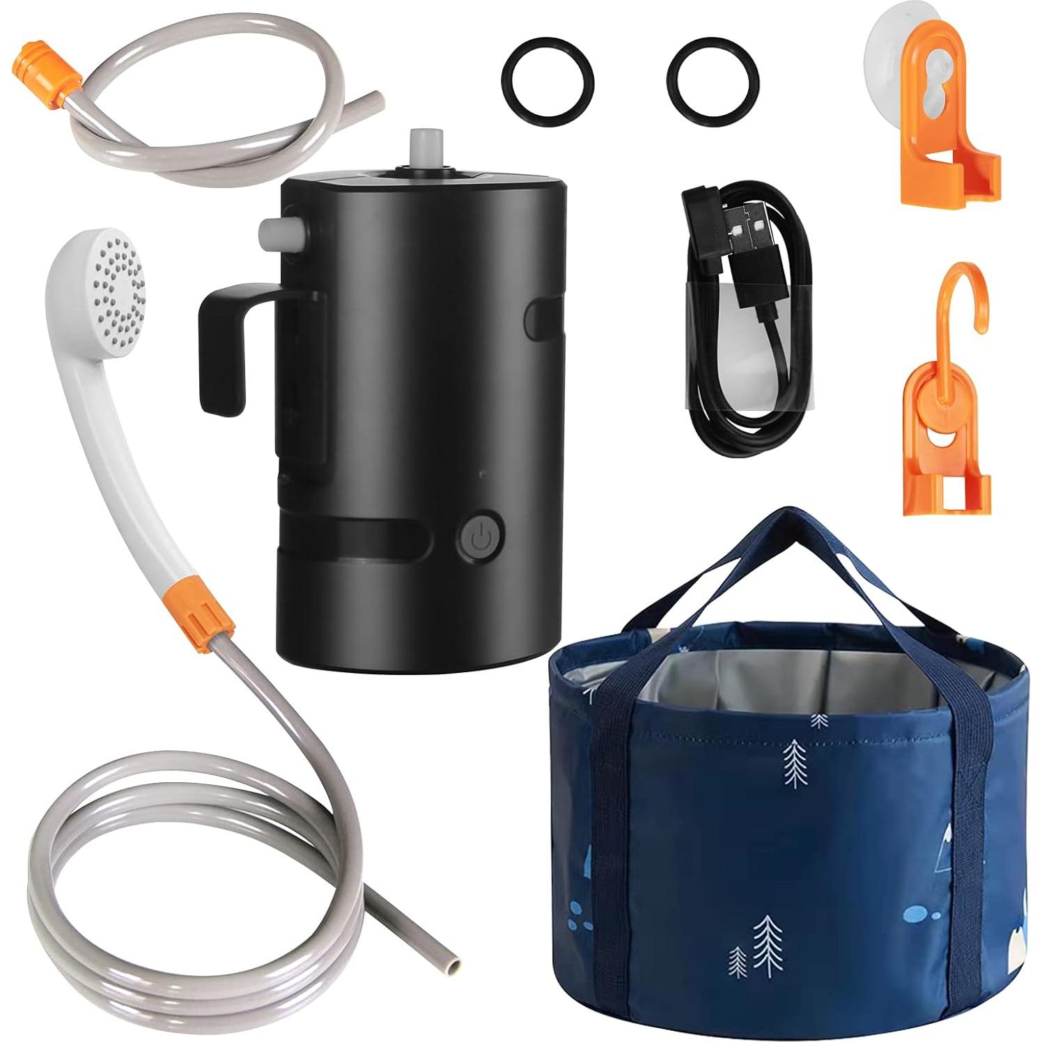 Ducha Portátil B.TAWD 4400mAh IPX7 Camping y Exterior