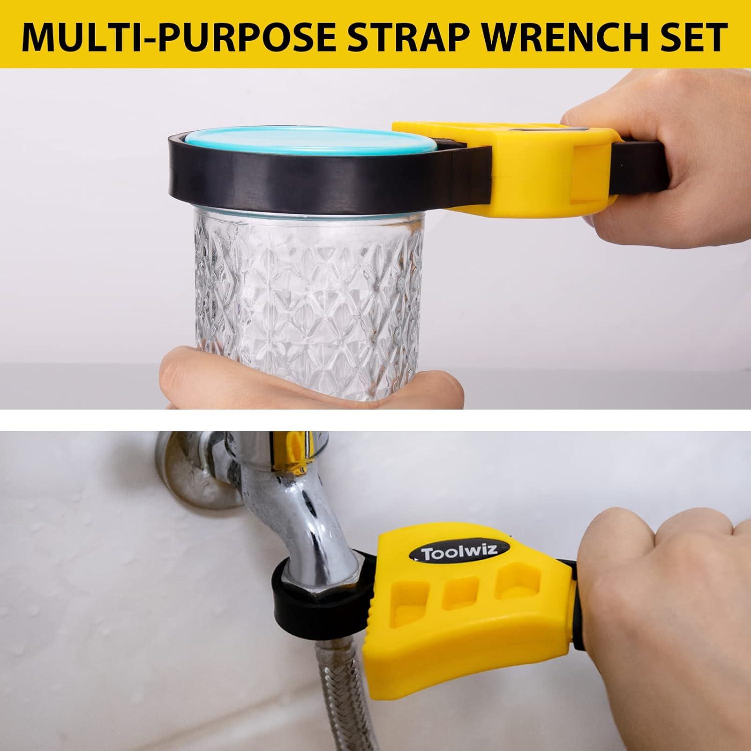 Juego de Llaves de Correa de Goma Toolwiz 50cm y 40cm