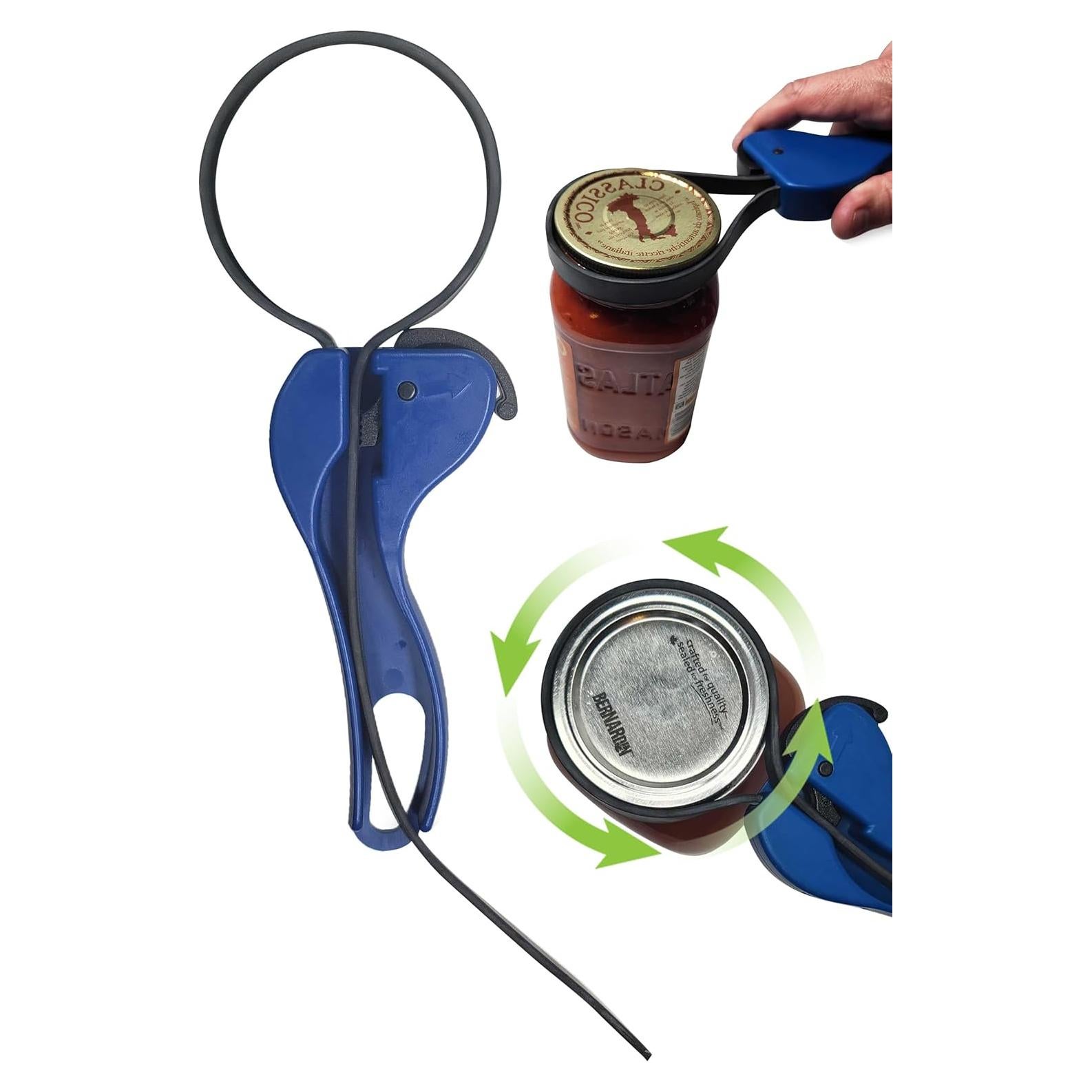 Abridor de Tarros Ajustable Descubrimiento de Cocina Azul