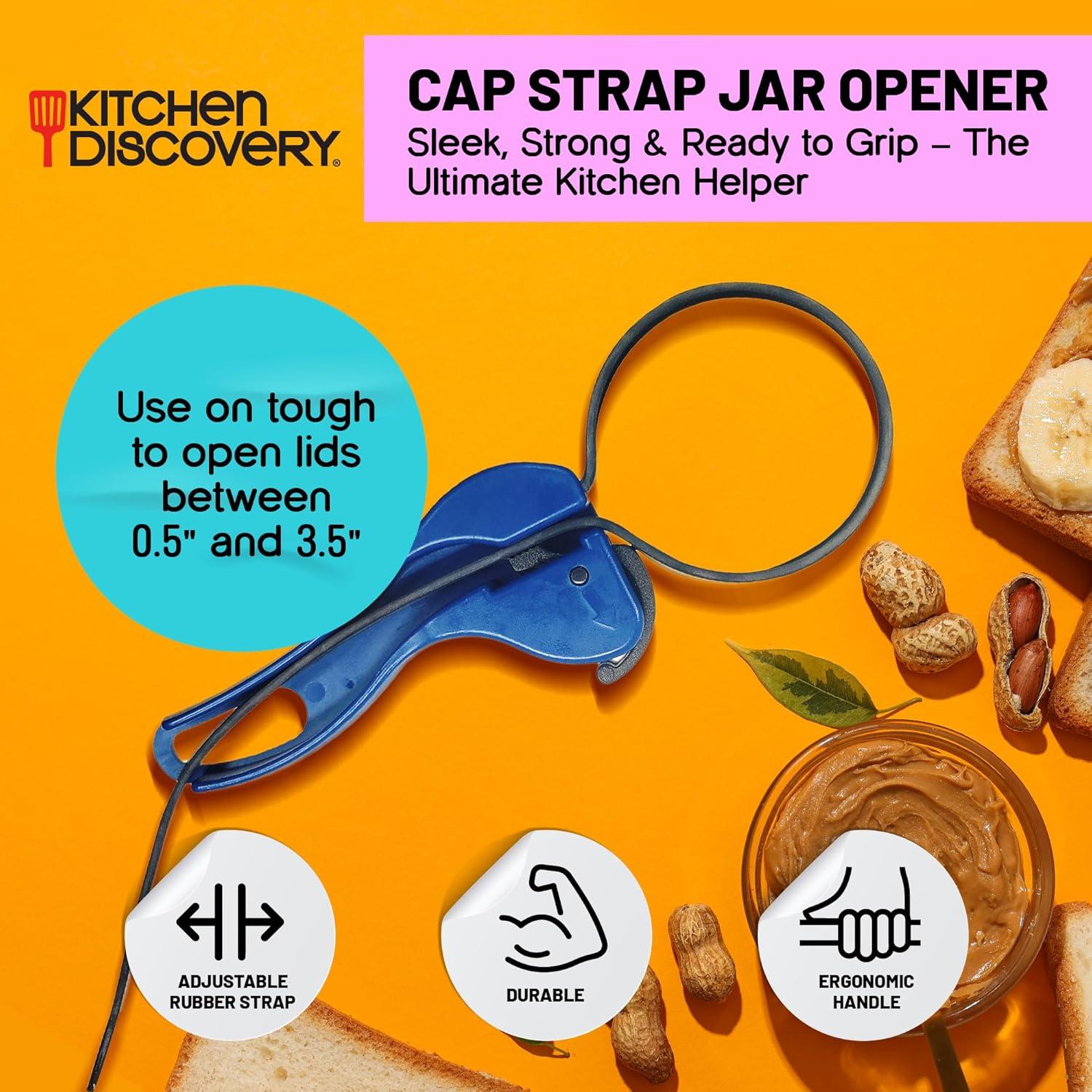 Abridor de Tarros Ajustable Descubrimiento de Cocina Azul