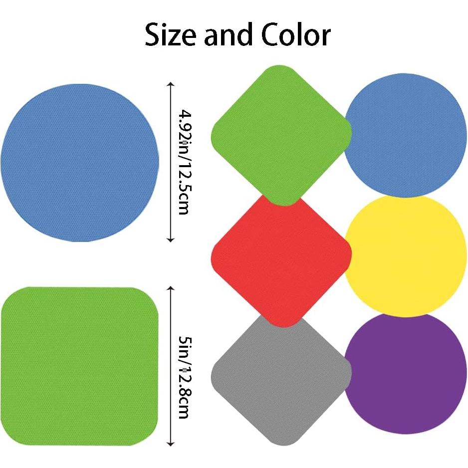 6 Almohadillas Agarradoras Antideslizantes Fgxcjd 12,45 cm