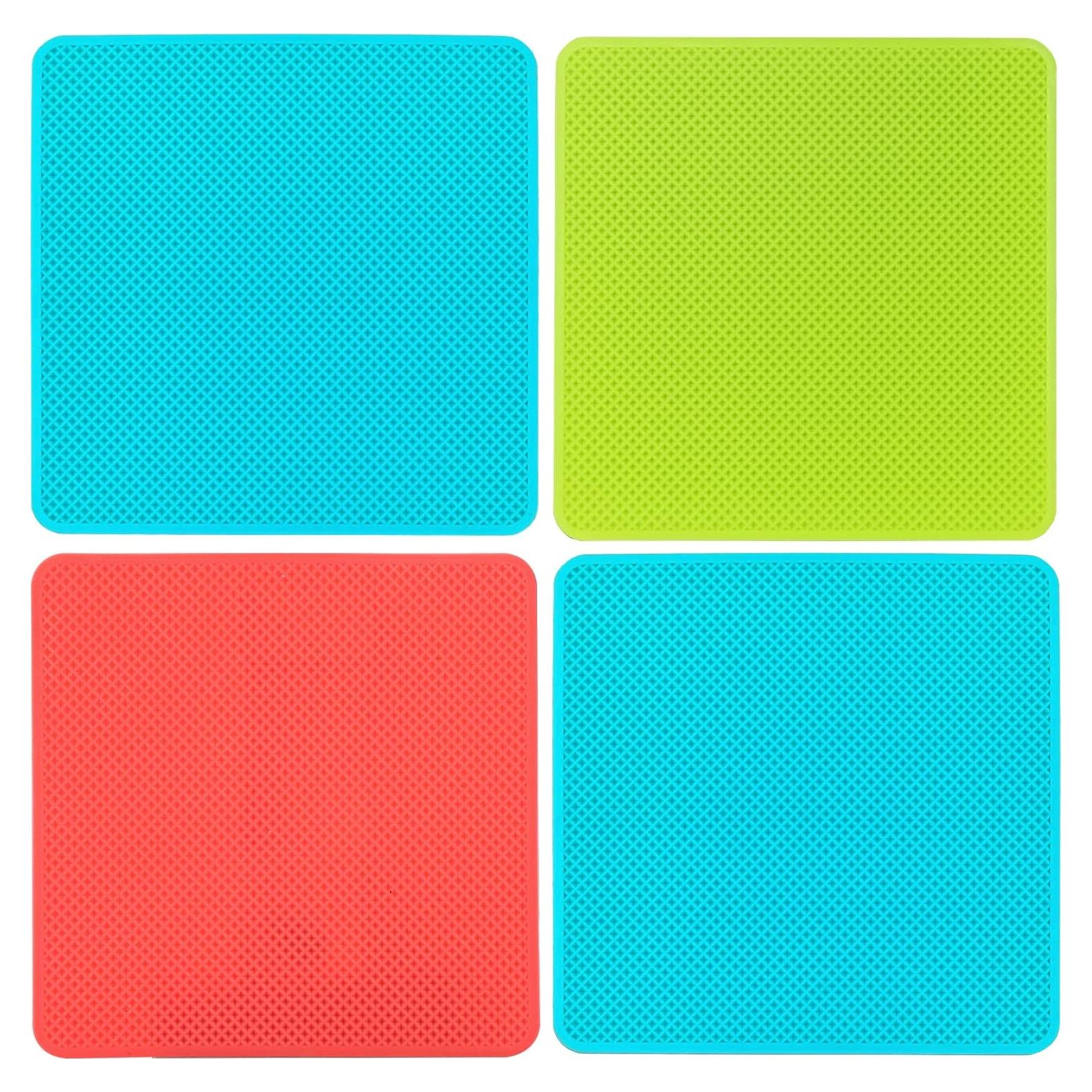 Juego de 4 Almohadillas Abridor Tarros Silicona Otstar 15x15 cm
