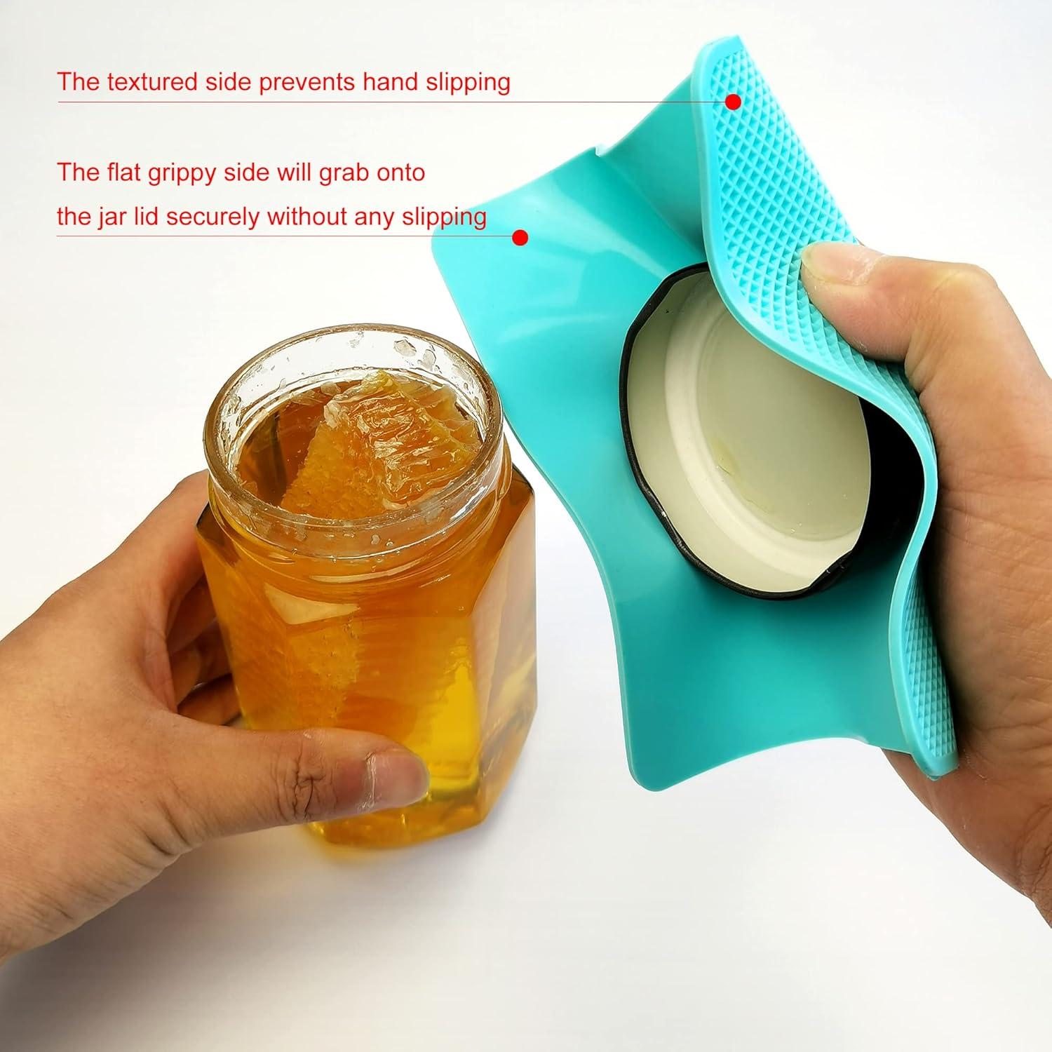 Juego de 4 Almohadillas Abridor Tarros Silicona Otstar 15x15 cm