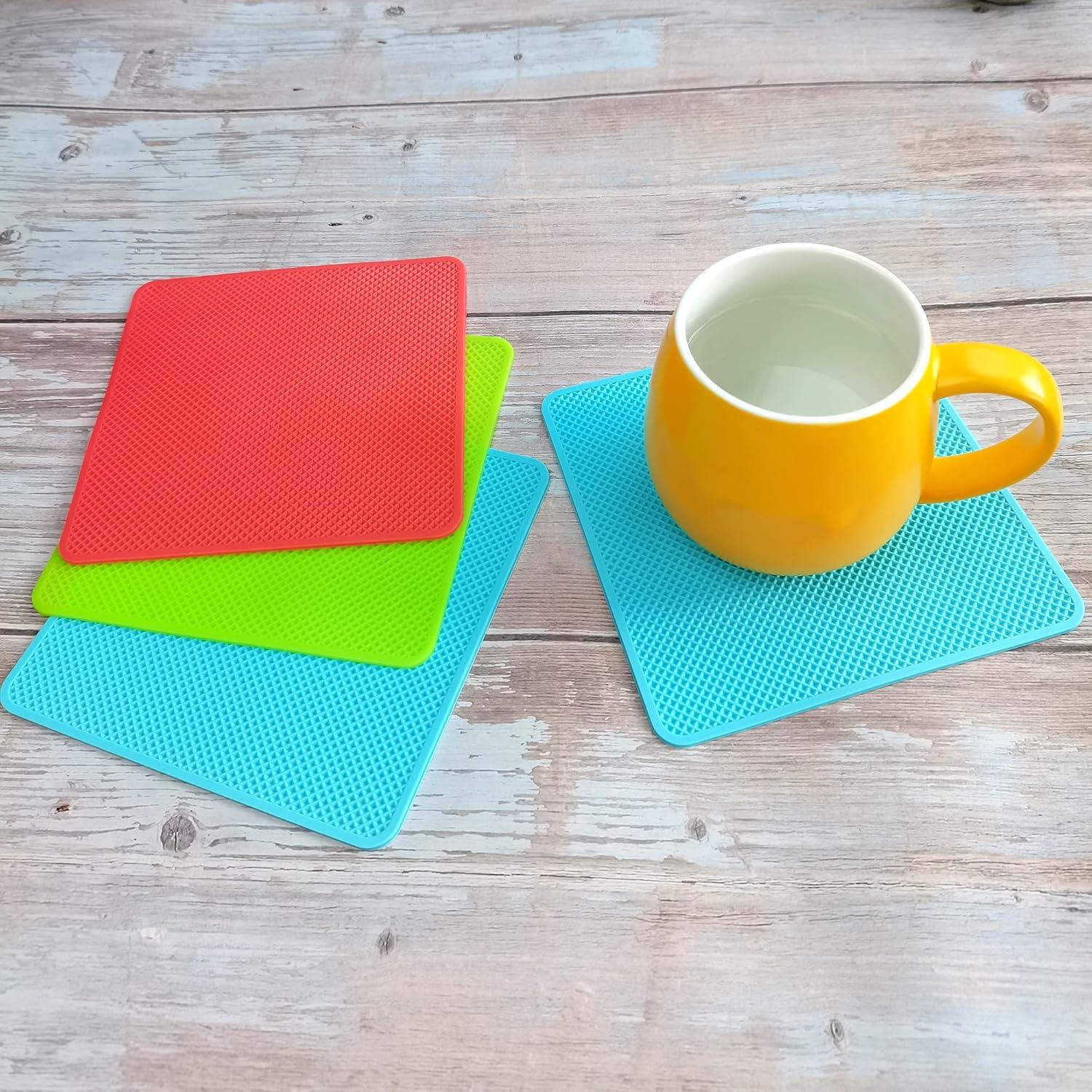 Juego de 4 Almohadillas Abridor Tarros Silicona Otstar 15x15 cm