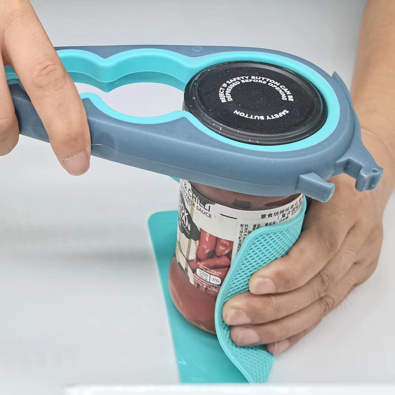 Juego de 4 Almohadillas Abridor Tarros Silicona Otstar 15x15 cm