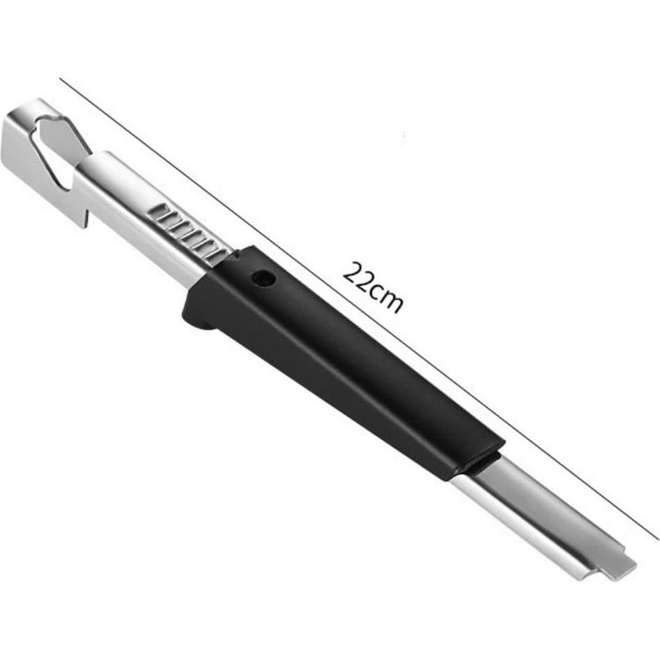 Abridor de Tarros Gofidin Ajustable 22 cm Negro Acero Inox