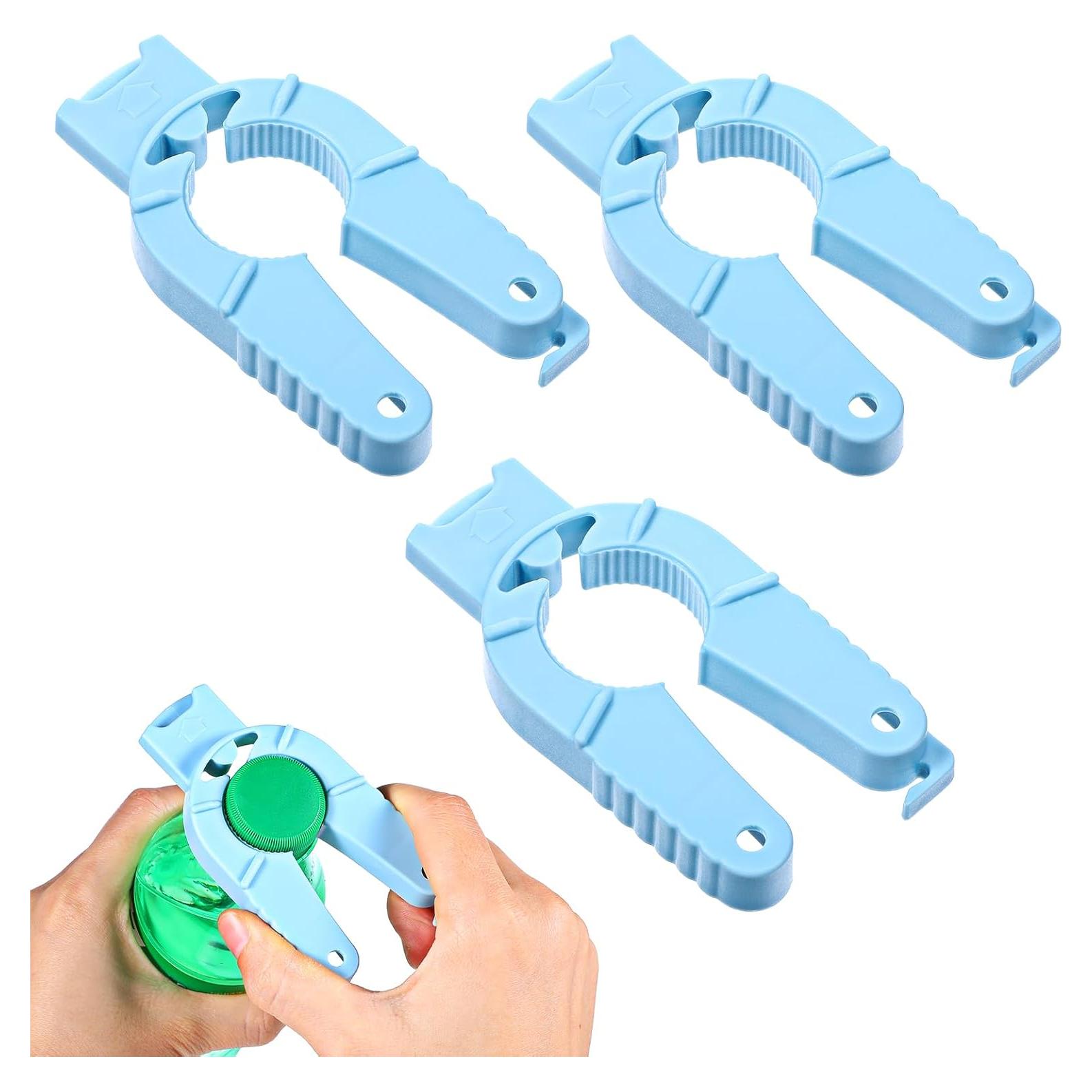 3 Abrebotellas Multifuncionales Ymapinc Azul 10x5cm