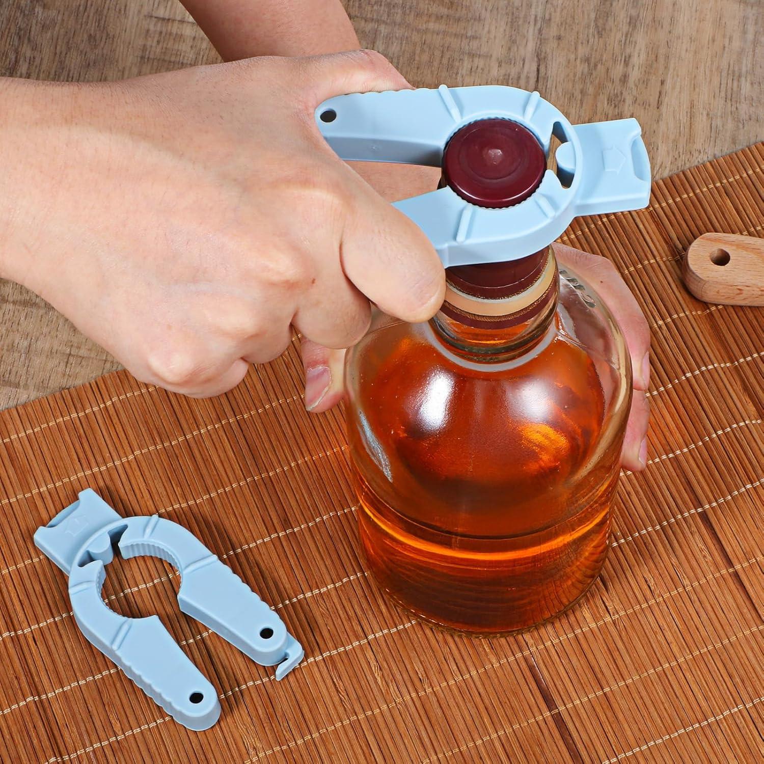 3 Abrebotellas Multifuncionales Ymapinc Azul 10x5cm