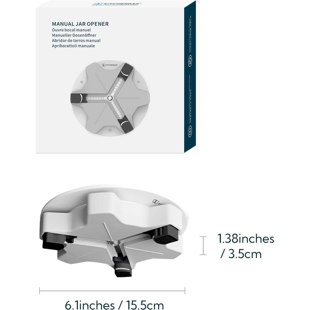 Abre Frascos Bajo Gabinete KITCHENDAO para Manos Débiles