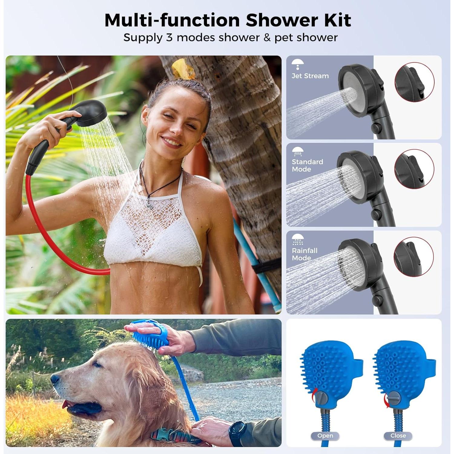 Calentador de Agua Portátil CAMPLUX Nano 3 Max Ducha Camping