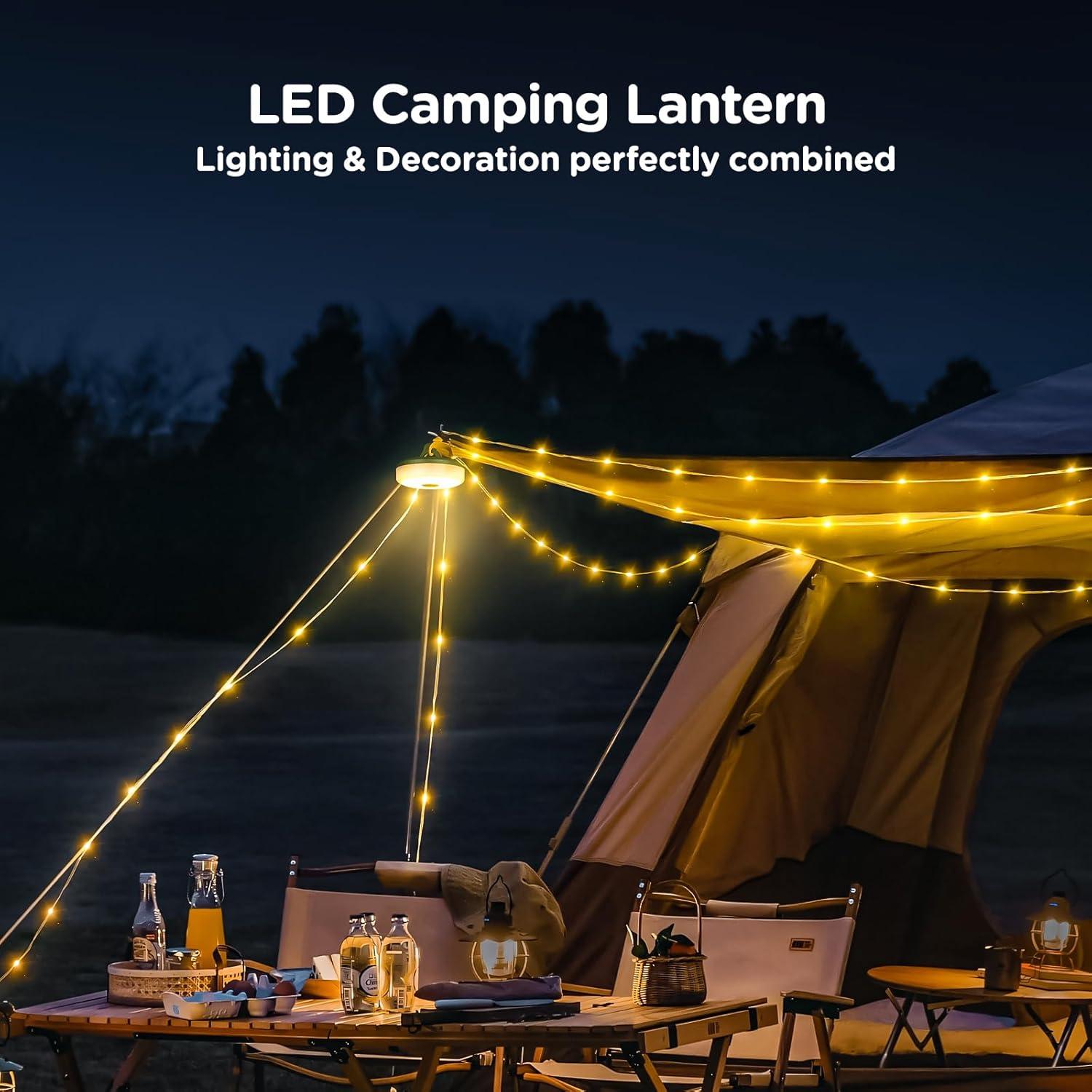 Luces de Camping OGERY 4 en 1 LED Recargables 10m