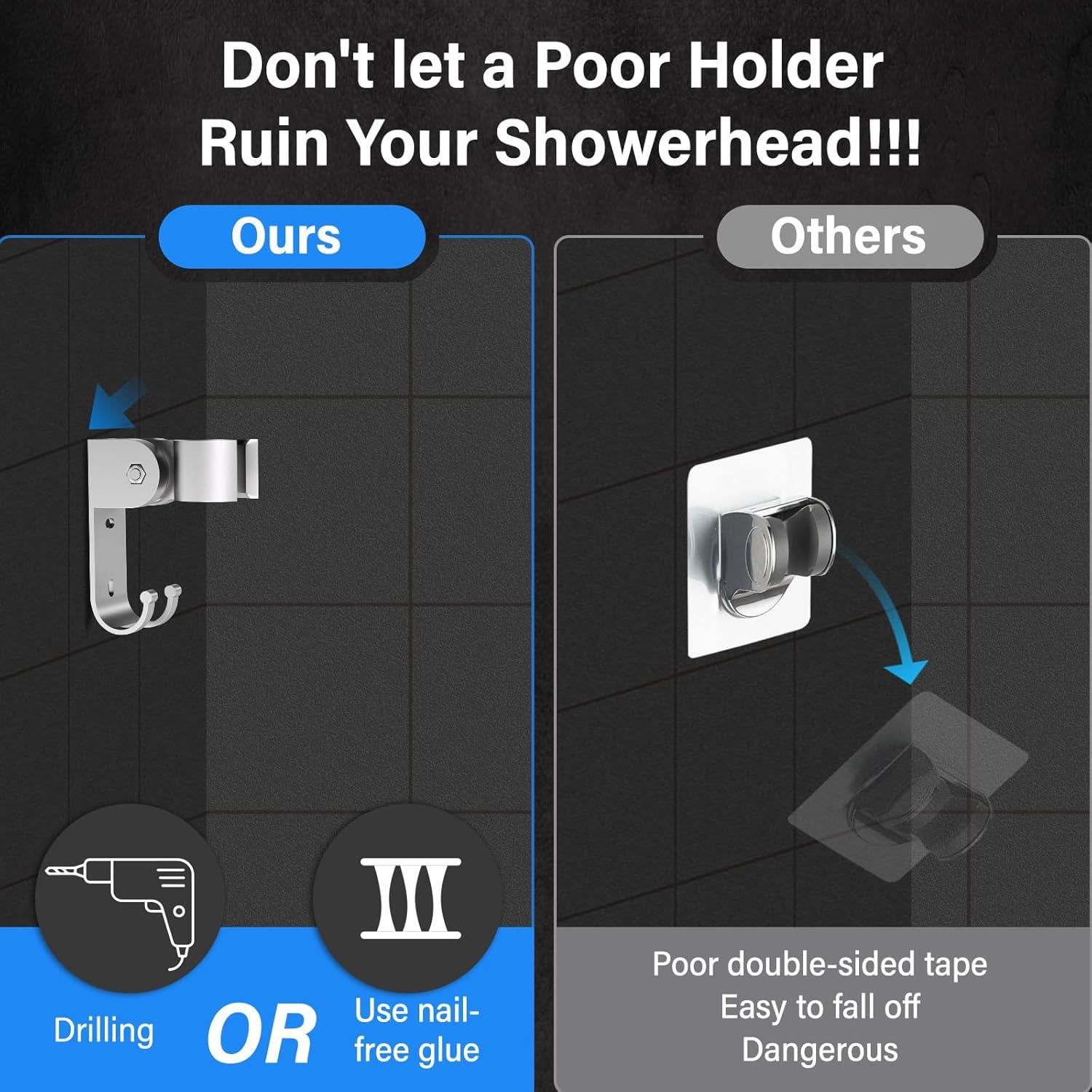 Cabezal de Ducha Doble NTPN Alta Presión Cromo 2 Personas