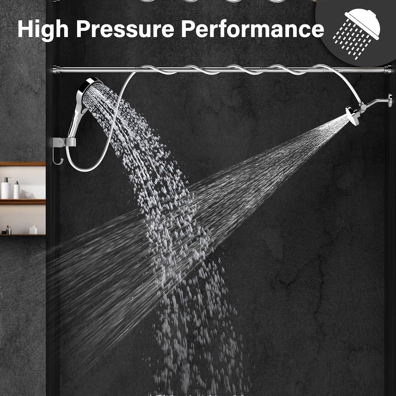 Cabezal de Ducha Doble NTPN Alta Presión Cromo 2 Personas