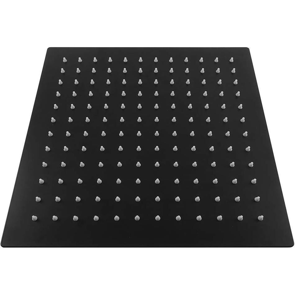 Cabezal de Ducha de Lluvia NearMoon 30x30 cm Acero Inoxidable Negro Mate