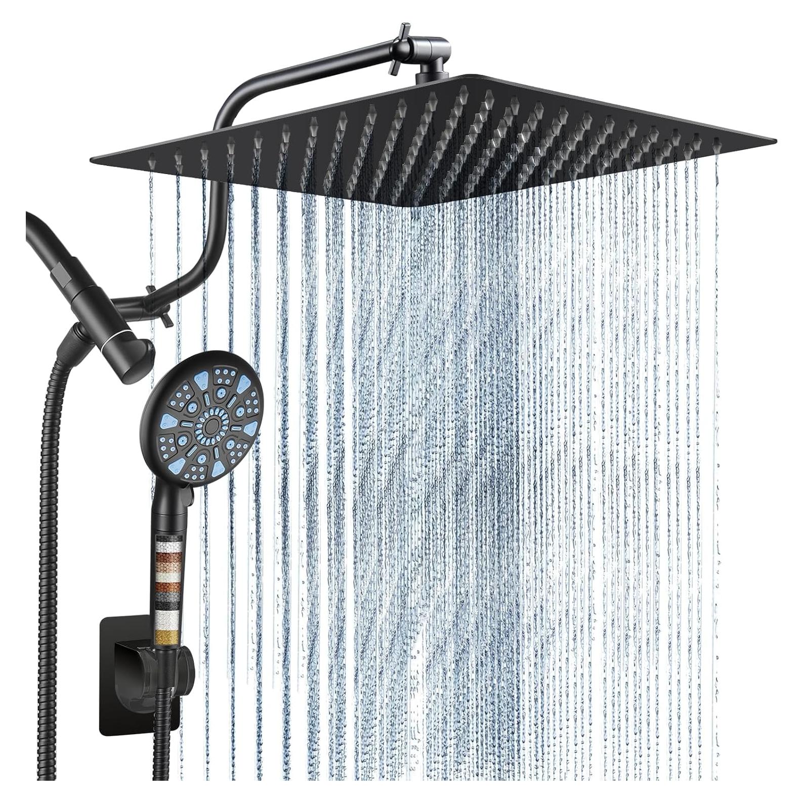 Cabezal de Ducha de Lluvia Cobbe 30 cm Acero Inoxidable 9 Modos