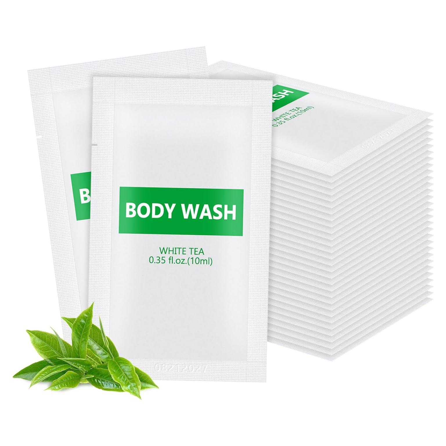 Gel de Ducha Mini HQSLsund 100 Piezas Aroma Té Blanco 10 ml