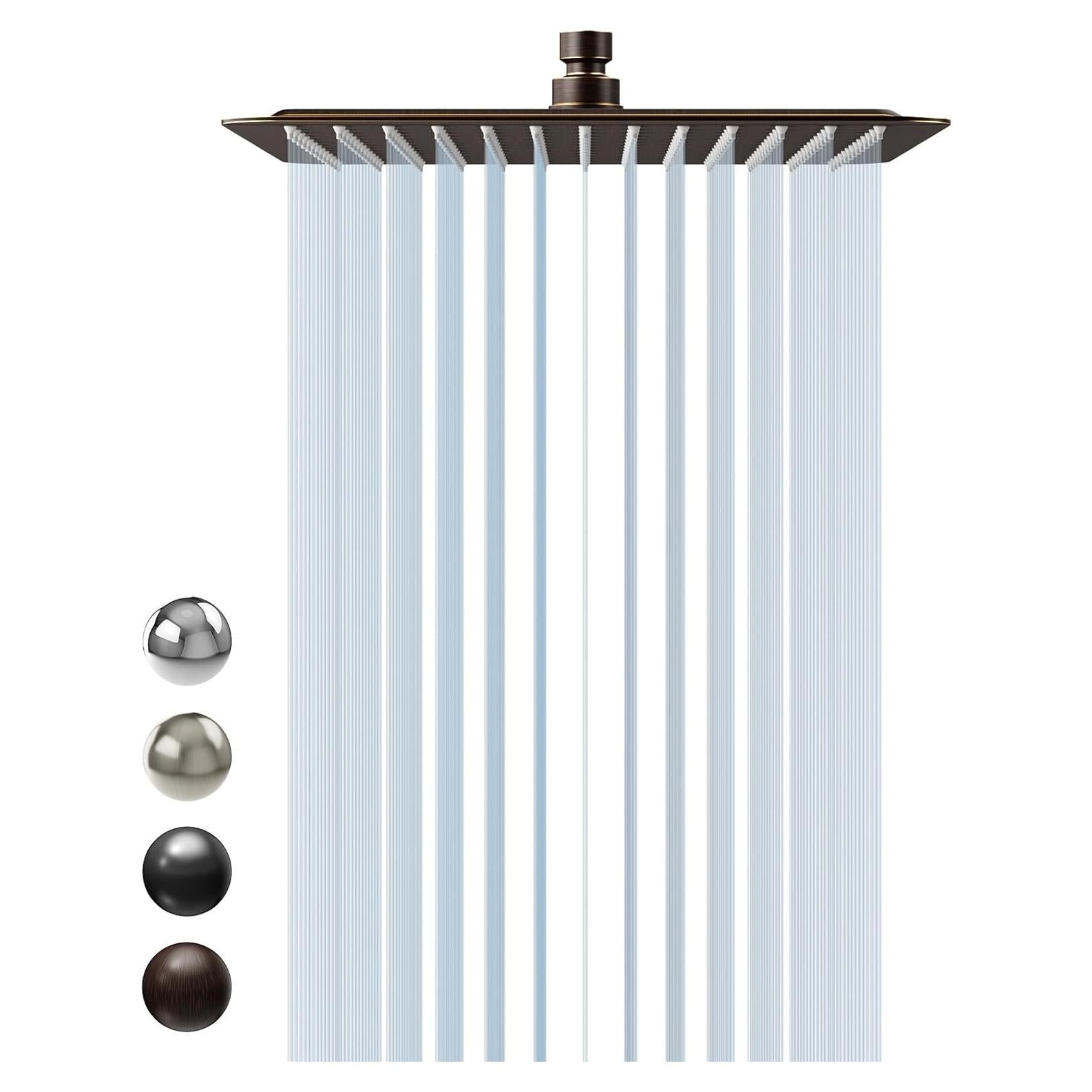 Cabezal de Ducha de Lluvia SR SUN RISE 30 cm Bronce Aceitado