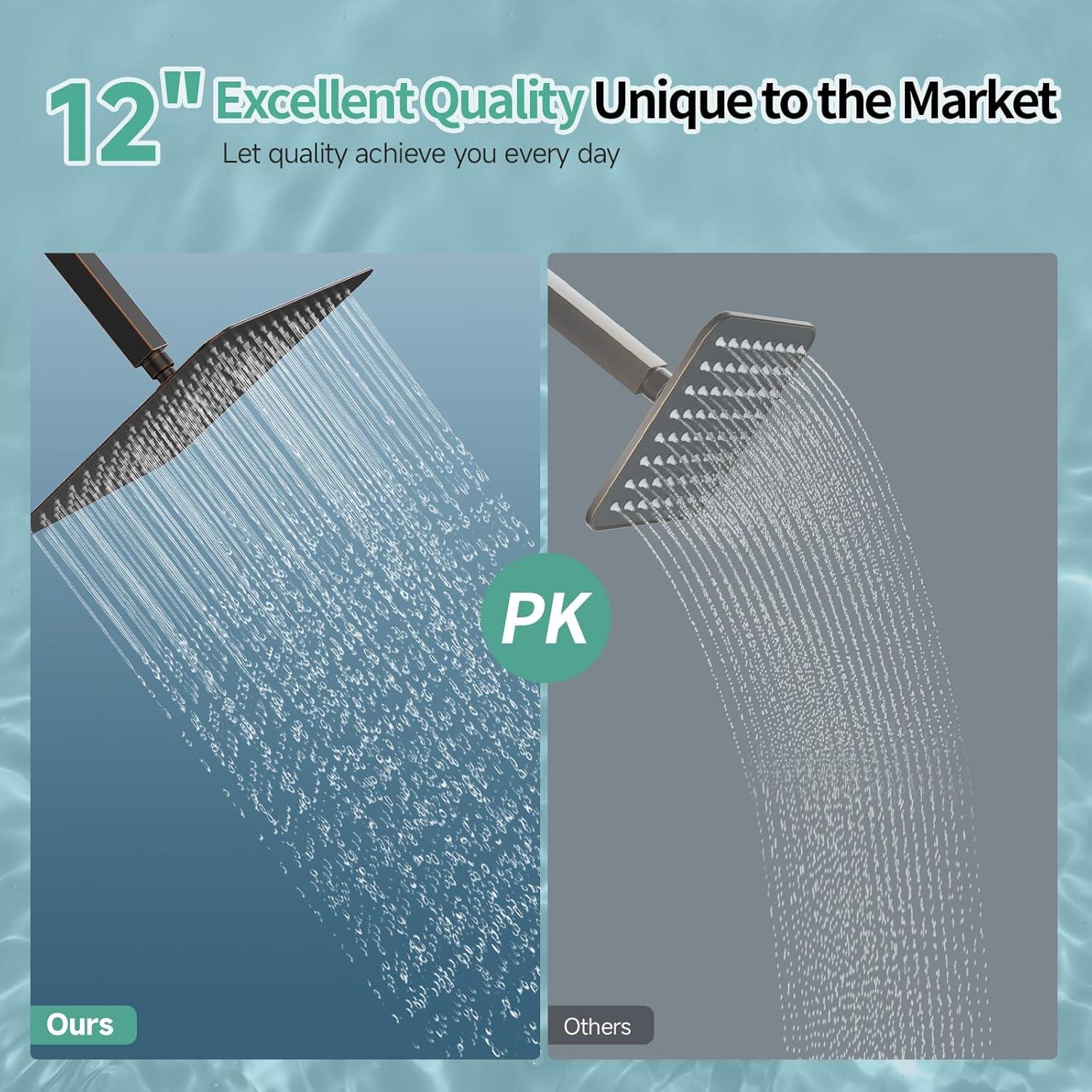 Cabezal de Ducha de Lluvia SR SUN RISE 30 cm Bronce Aceitado