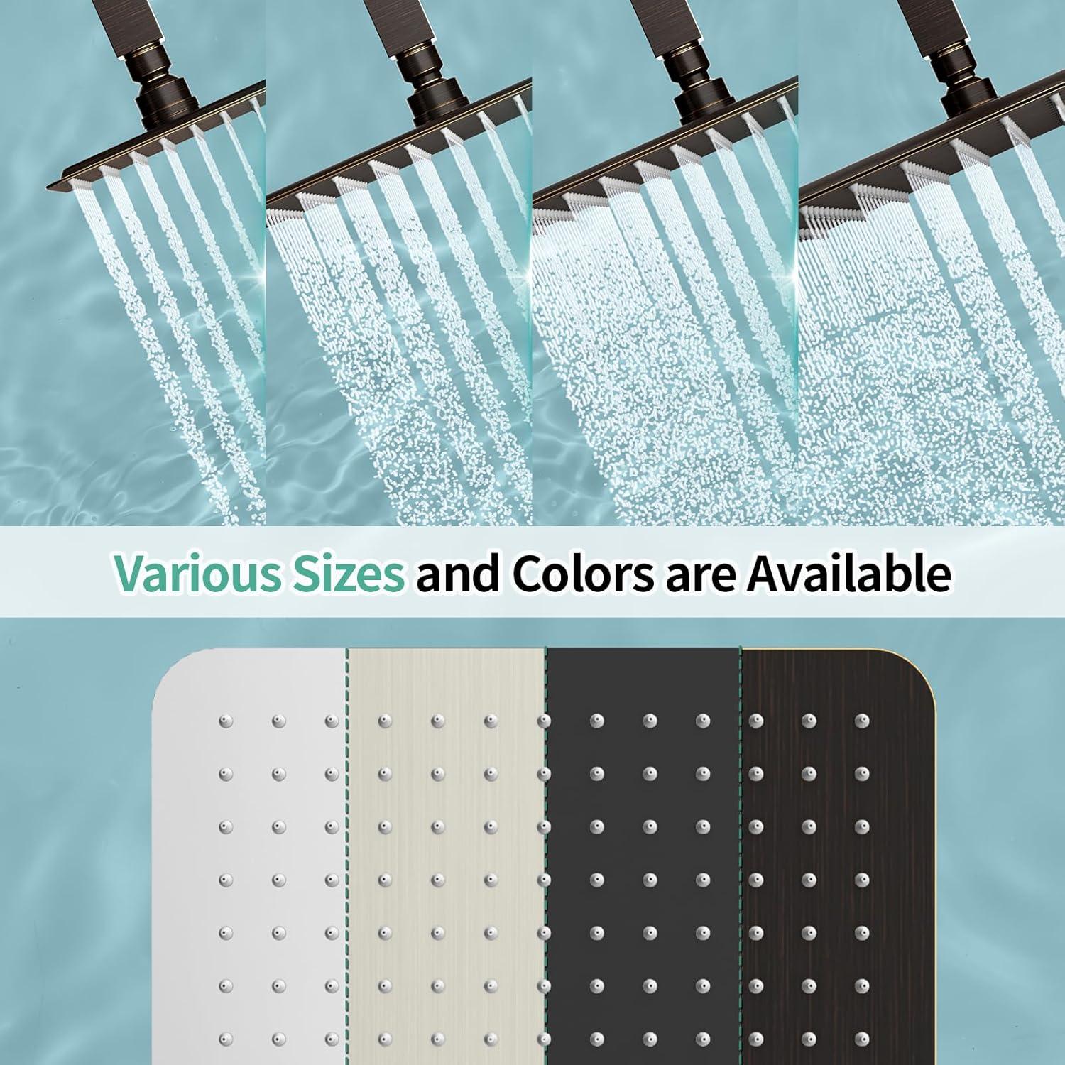 Cabezal de Ducha de Lluvia SR SUN RISE 30 cm Bronce Aceitado