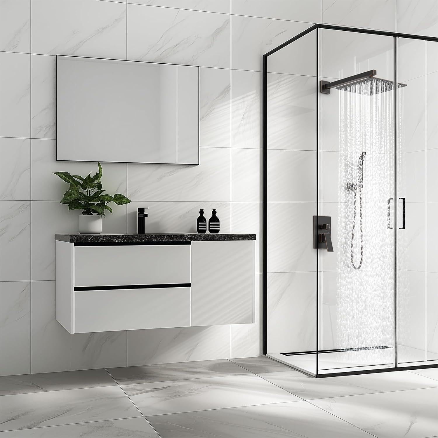 Cabezal de Ducha de Lluvia SR SUN RISE 30 cm Bronce Aceitado