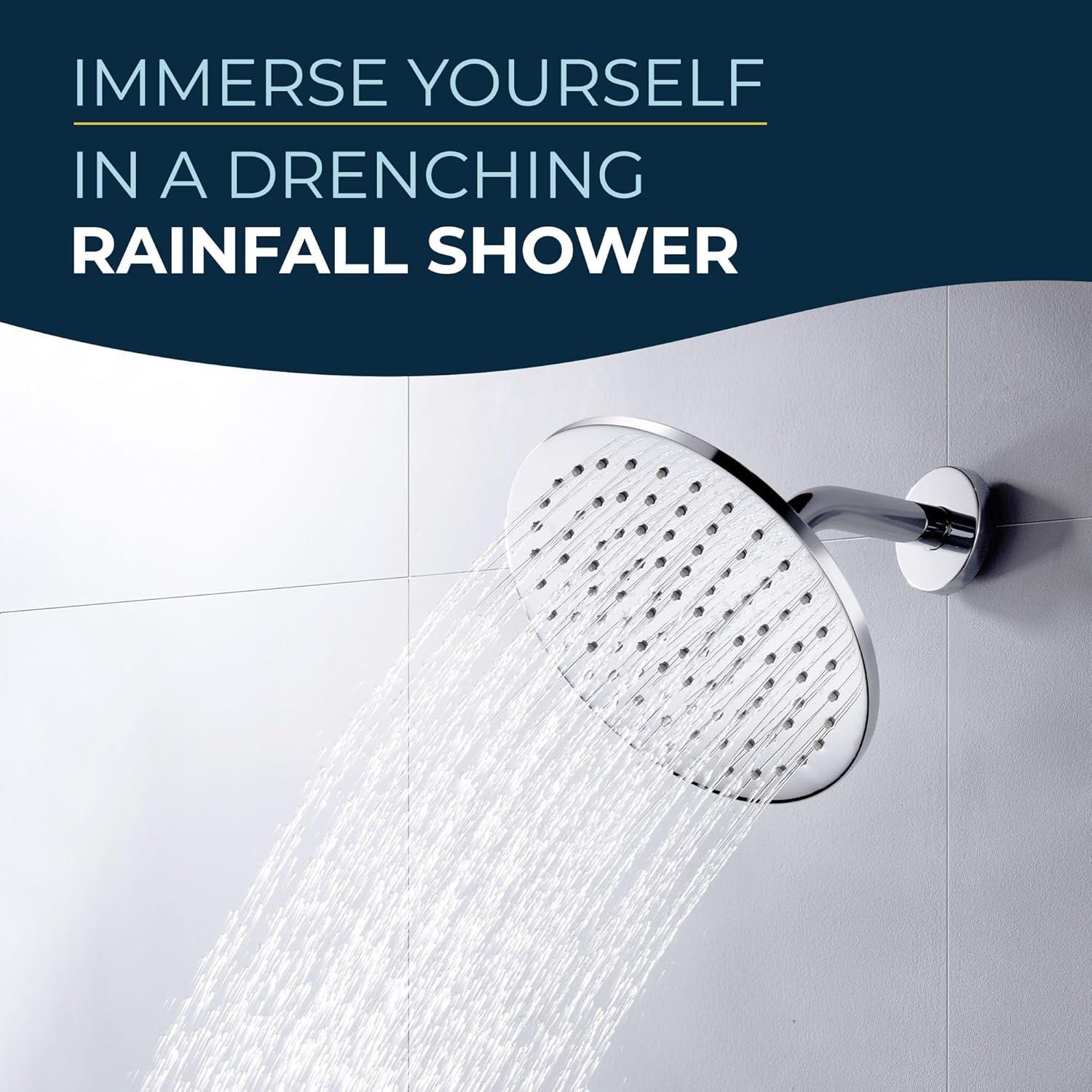 Cabezal de Ducha HammerHead Showers 20 cm Lluvia Cromo Metal