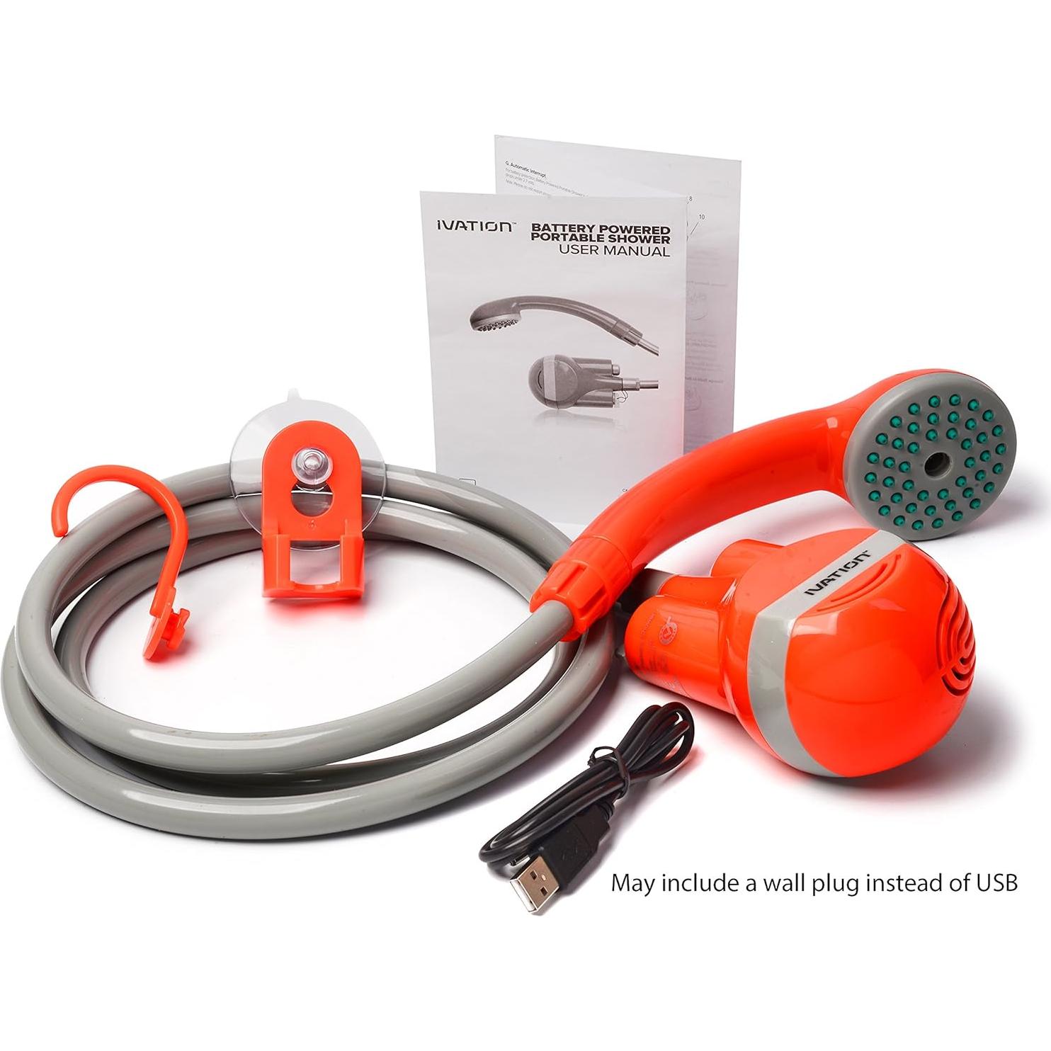 Ducha Portátil Ivation FBA_IVA-PSH01 Batería Recargable 0.78kg