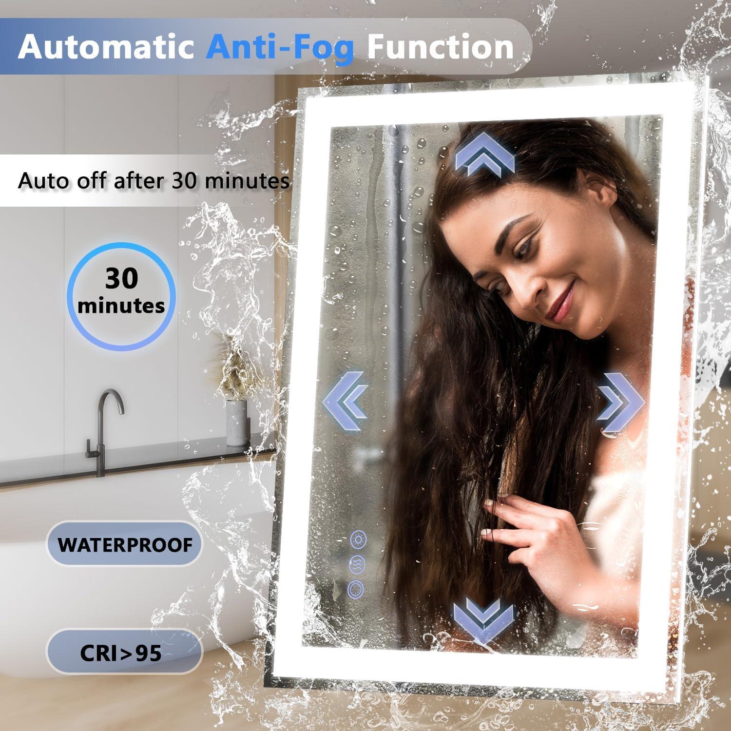 Espejo LED Inteligente Callsky 80x60cm Anti-vaho y Regulable