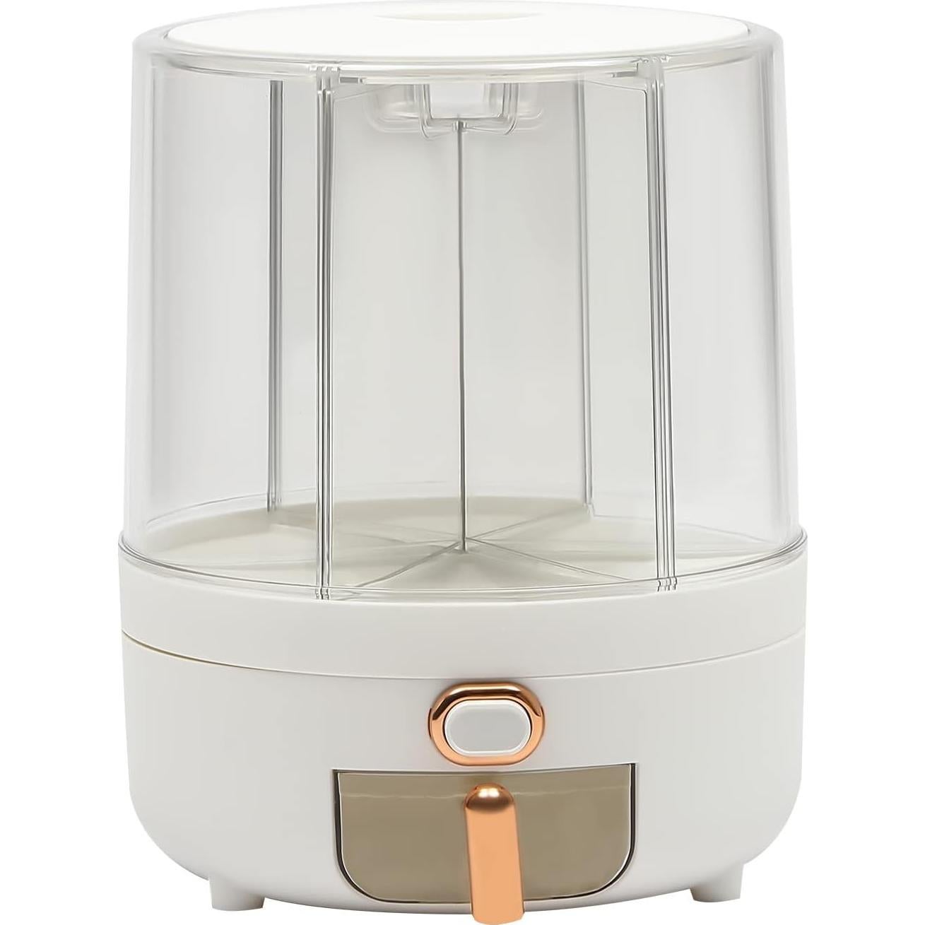 Dispensador de Arroz Unnsiapit 6 Compartimentos 6.5kg Blanco