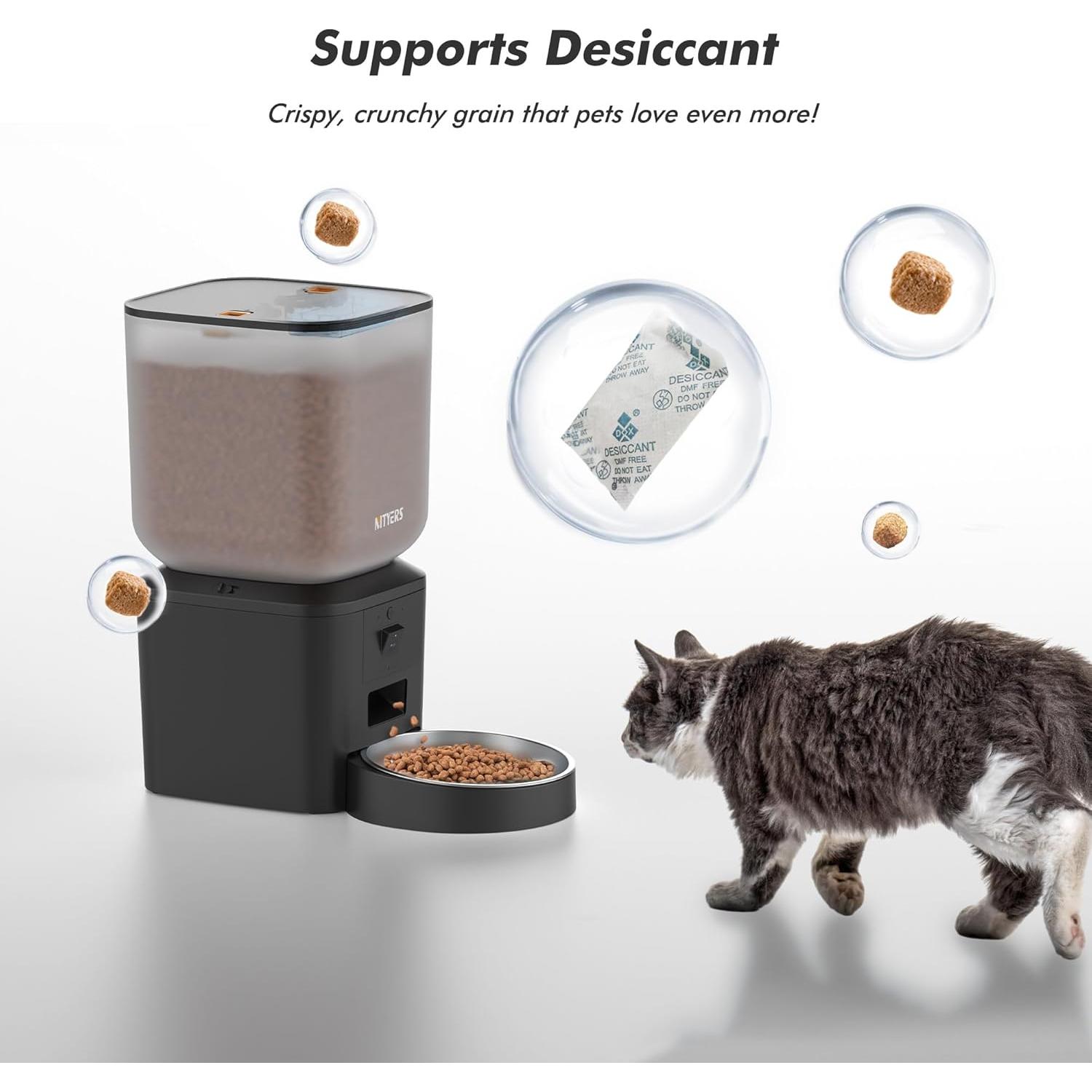 Comedero Automático Nityers 8L con Cámara y WiFi