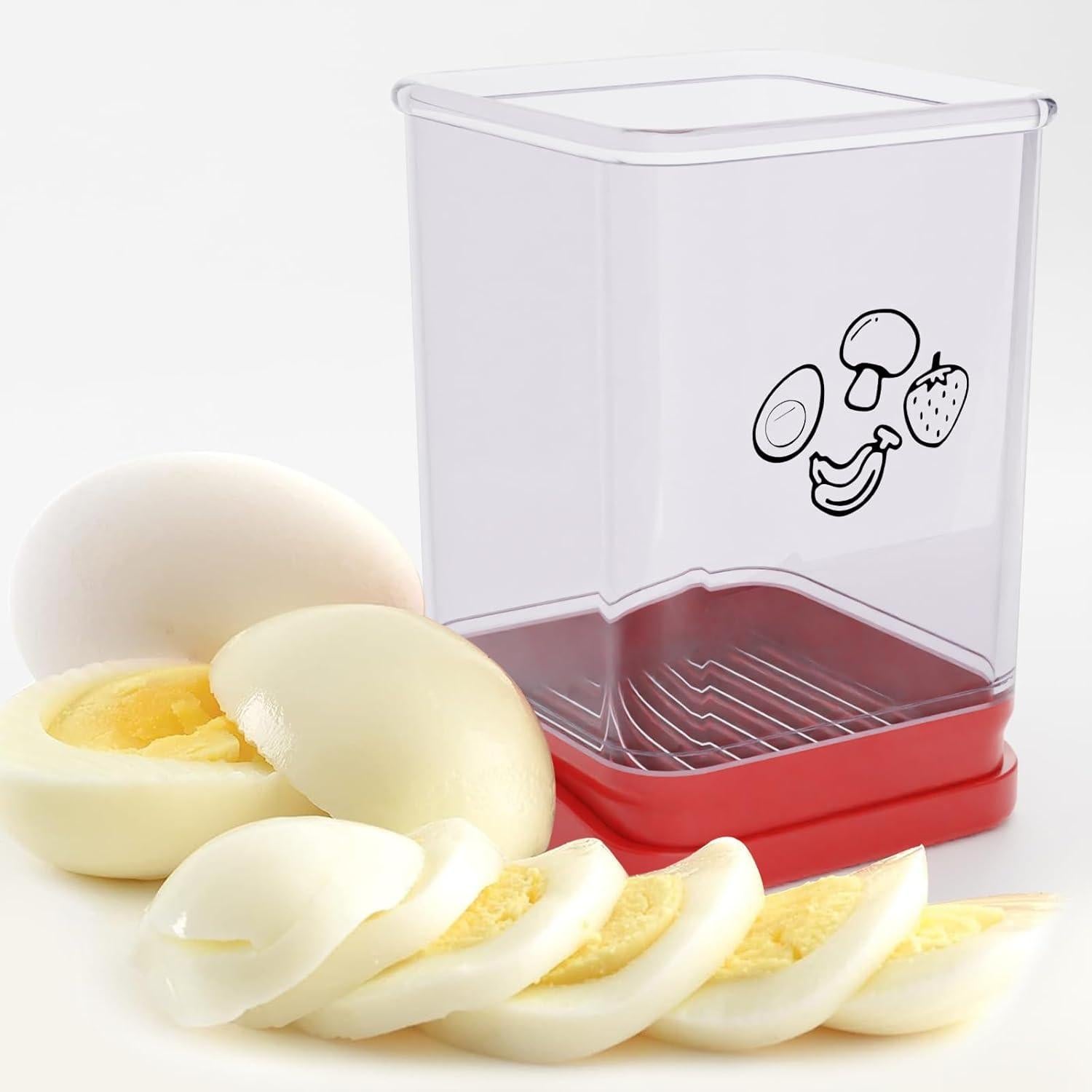 Cortador de Frutas TEWODILA Acero Inoxidable 1 PCS Rojo