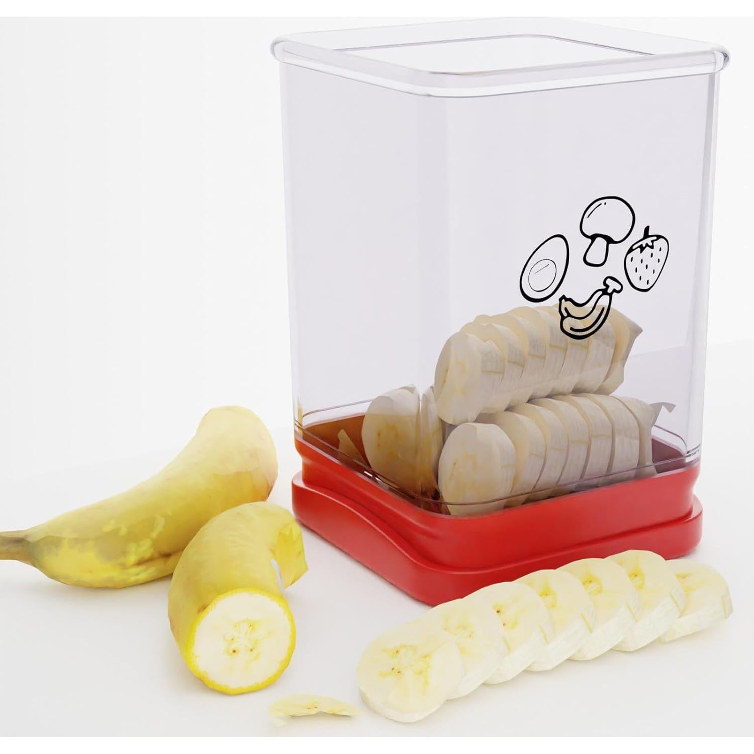 Cortador de Frutas TEWODILA Acero Inoxidable 1 PCS Rojo