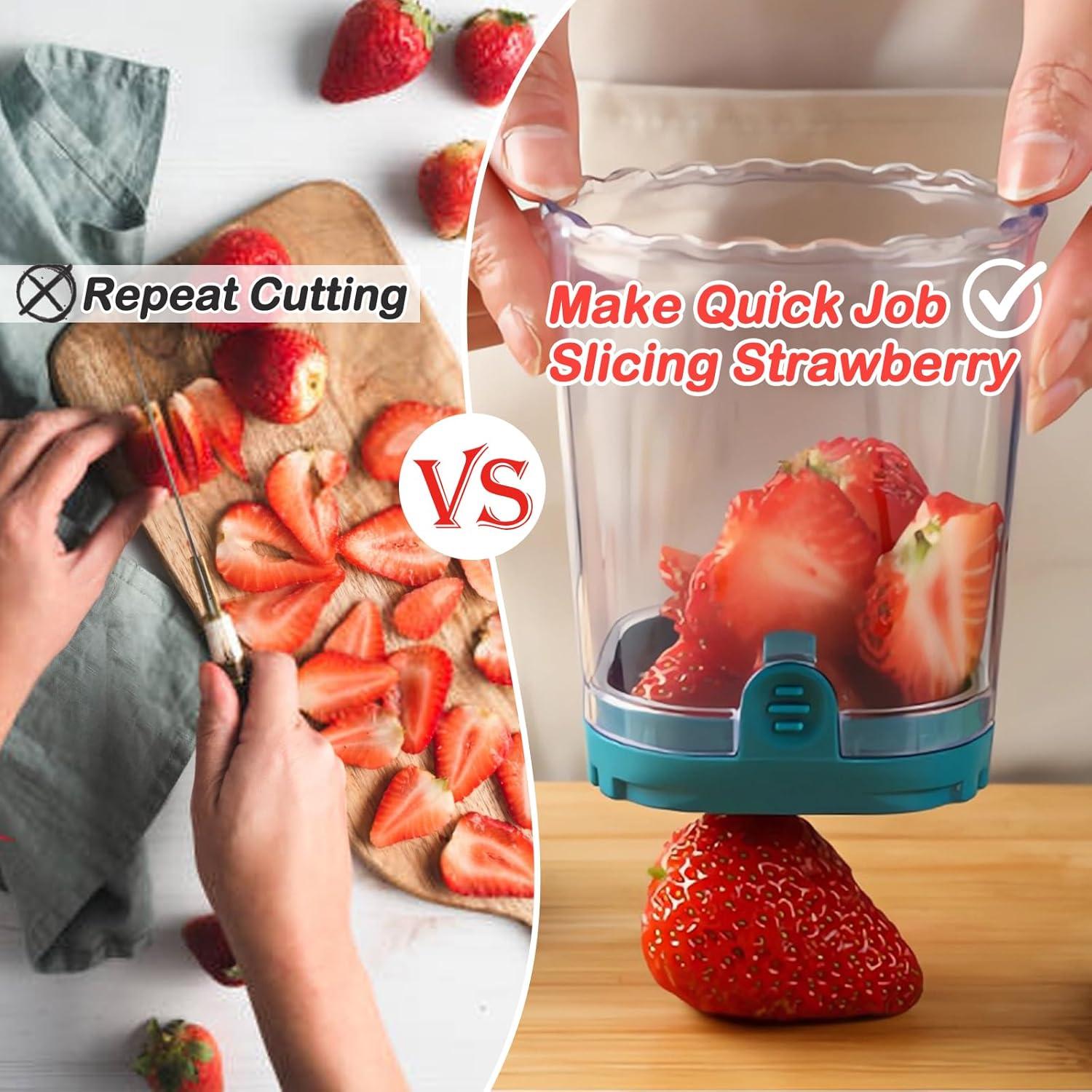 Copa Cortadora de Frutas COKSDUPID Verde Oscuro 10.99 cm