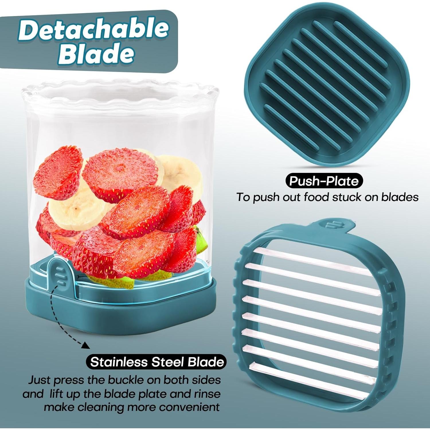 Copa Cortadora de Frutas COKSDUPID Verde Oscuro 10.99 cm