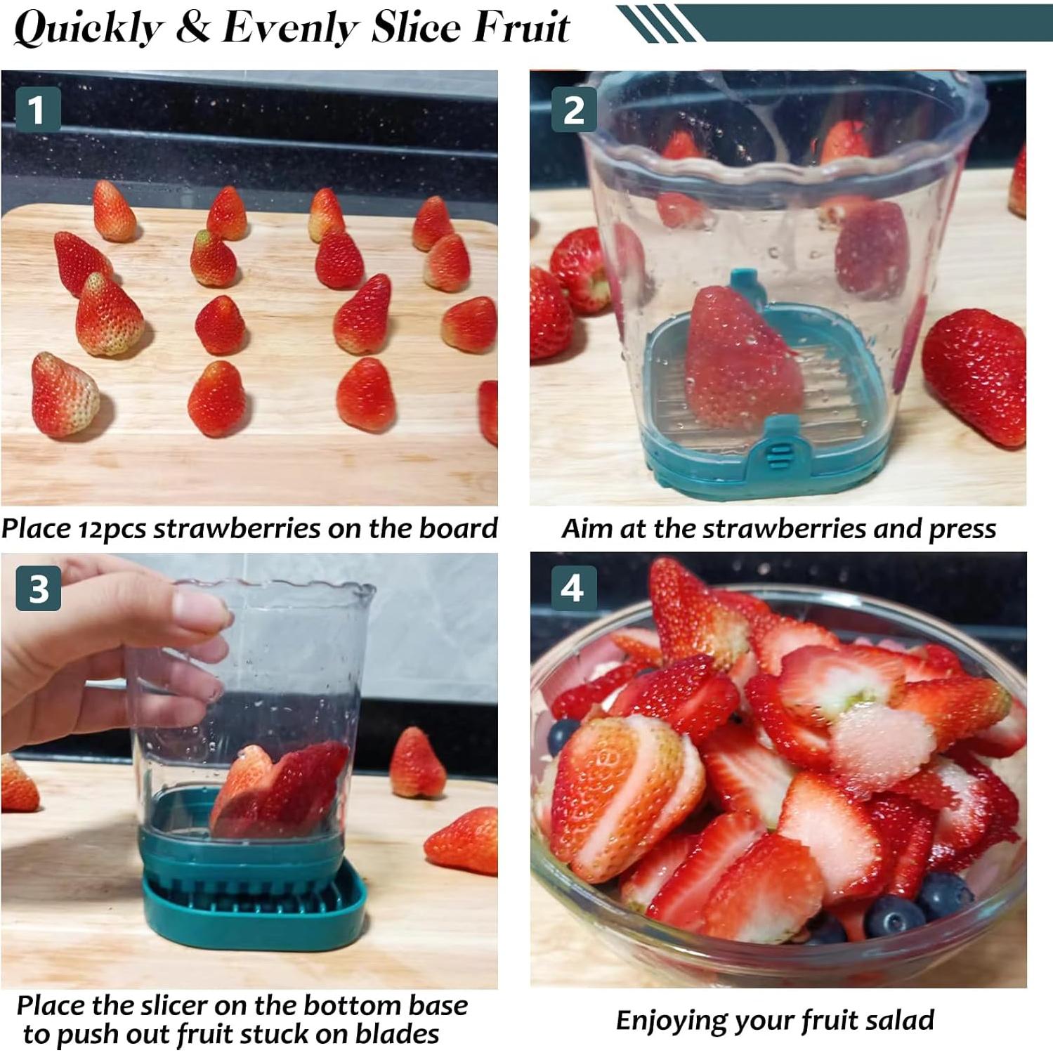 Copa Cortadora de Frutas COKSDUPID Verde Oscuro 10.99 cm