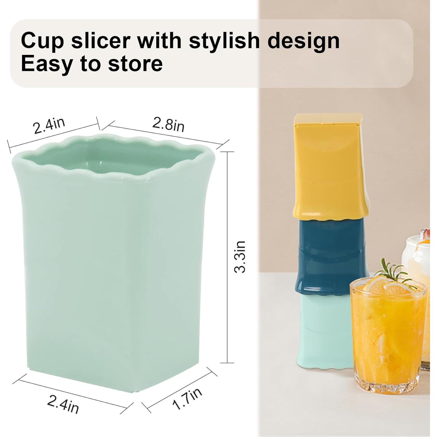 Cortador de Frutas Quskay 3 Pcs Acero Inoxidable 2023