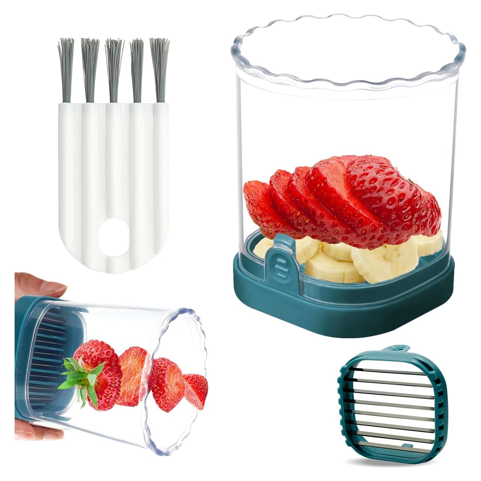 Cortadora de Frutas UQOOQFA Verde Oscuro 8 en 1