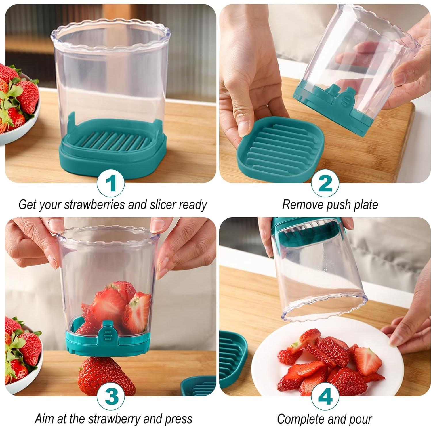 Cortadora de Frutas UQOOQFA Verde Oscuro 8 en 1