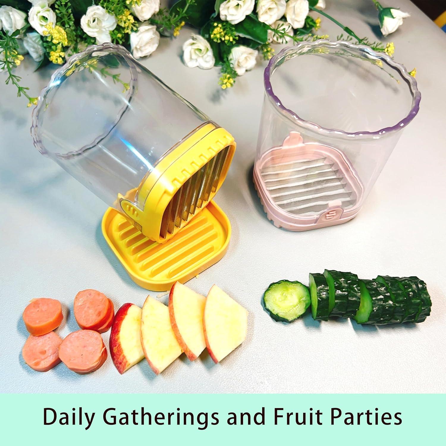 Cortador Rápido de Frutas y Verduras SXunacou Amarillo