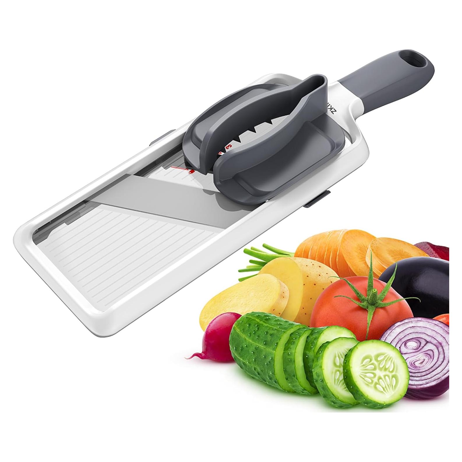 Mandolina Manual ZKIRON Acero Inoxidable Ajustable 240g