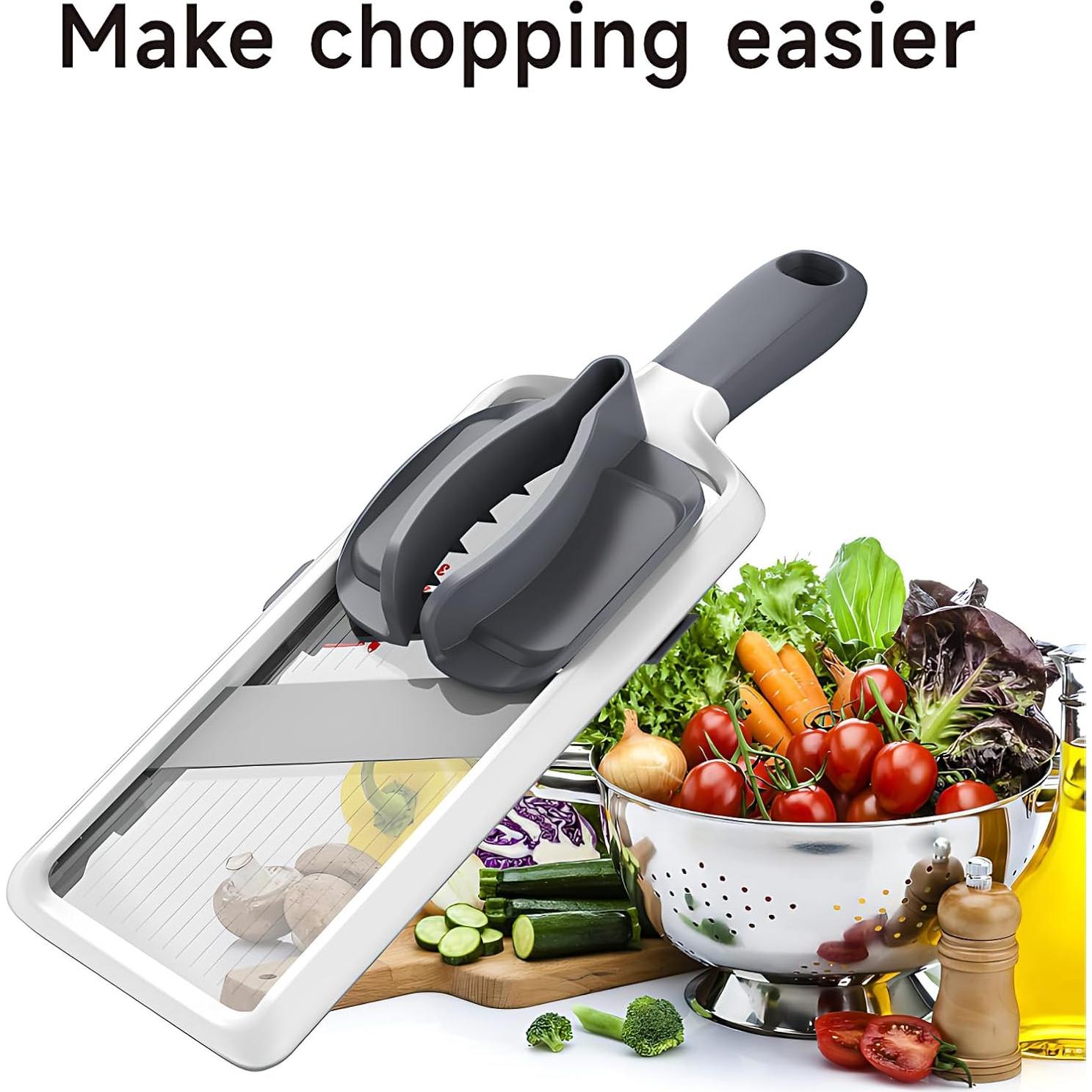 Mandolina Manual ZKIRON Acero Inoxidable Ajustable 240g