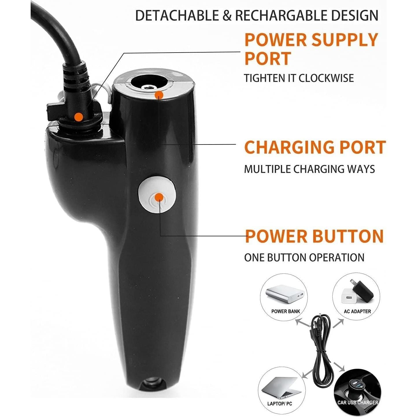 Ducha Portátil SoShopping Clásica 1.8m Batería Recargable