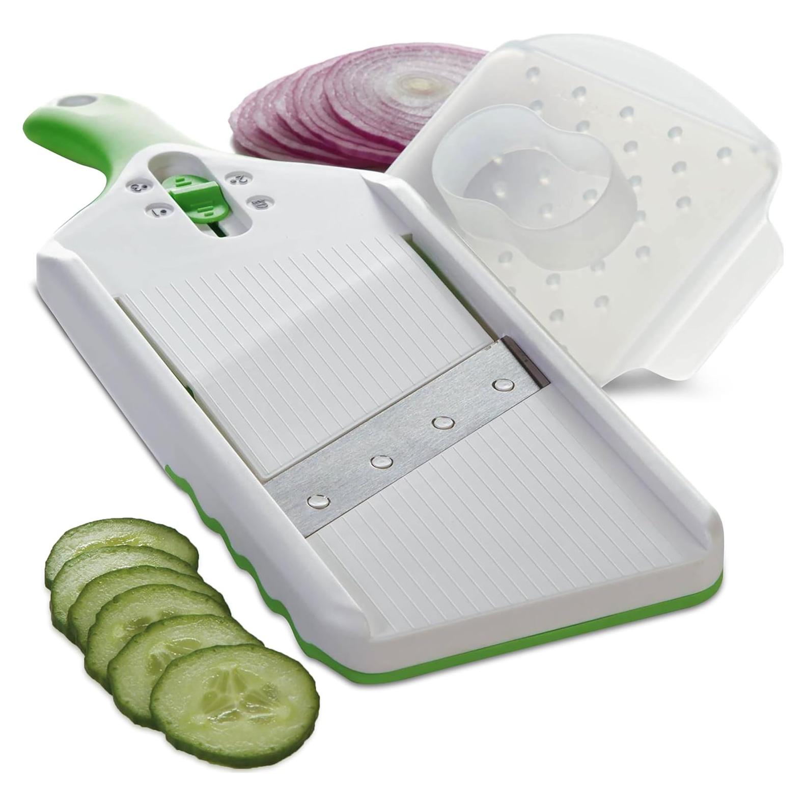 Mandolina Ajusta-Corte Prepworks Verde - Grosor Ajustable