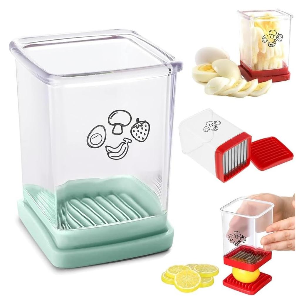 Cortador de Frutas Darfooper 8 Cuchillas Acero Inoxidable