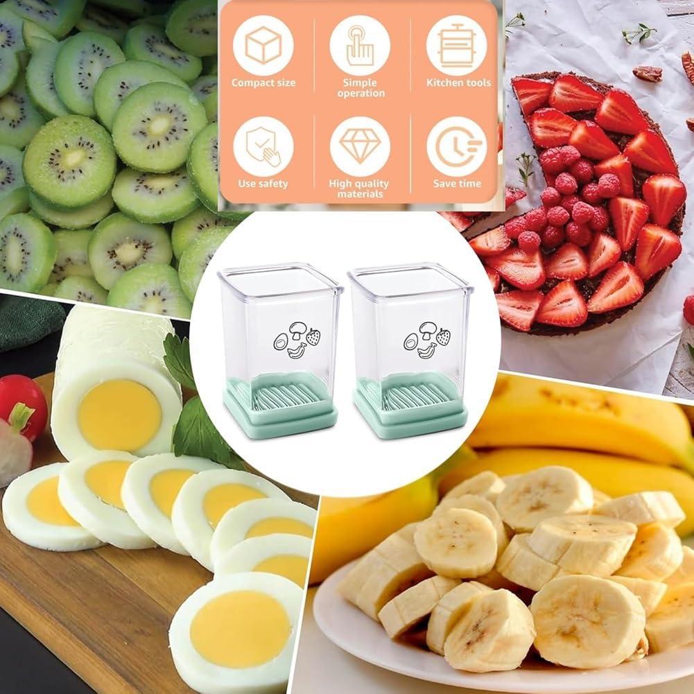 Cortador de Frutas Darfooper 8 Cuchillas Acero Inoxidable