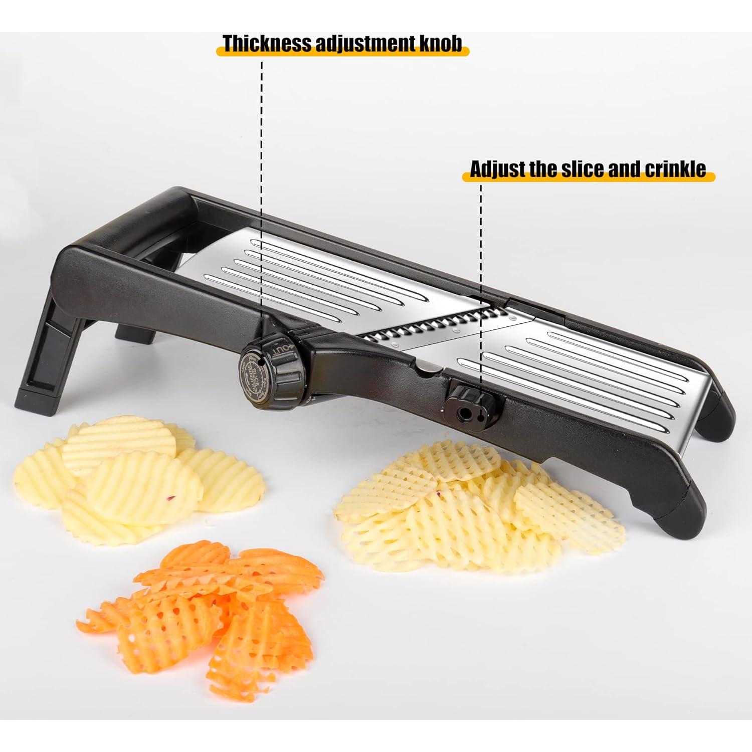 Mandolina cortadora de verduras BINGBING- acero inoxidable 7 en 1