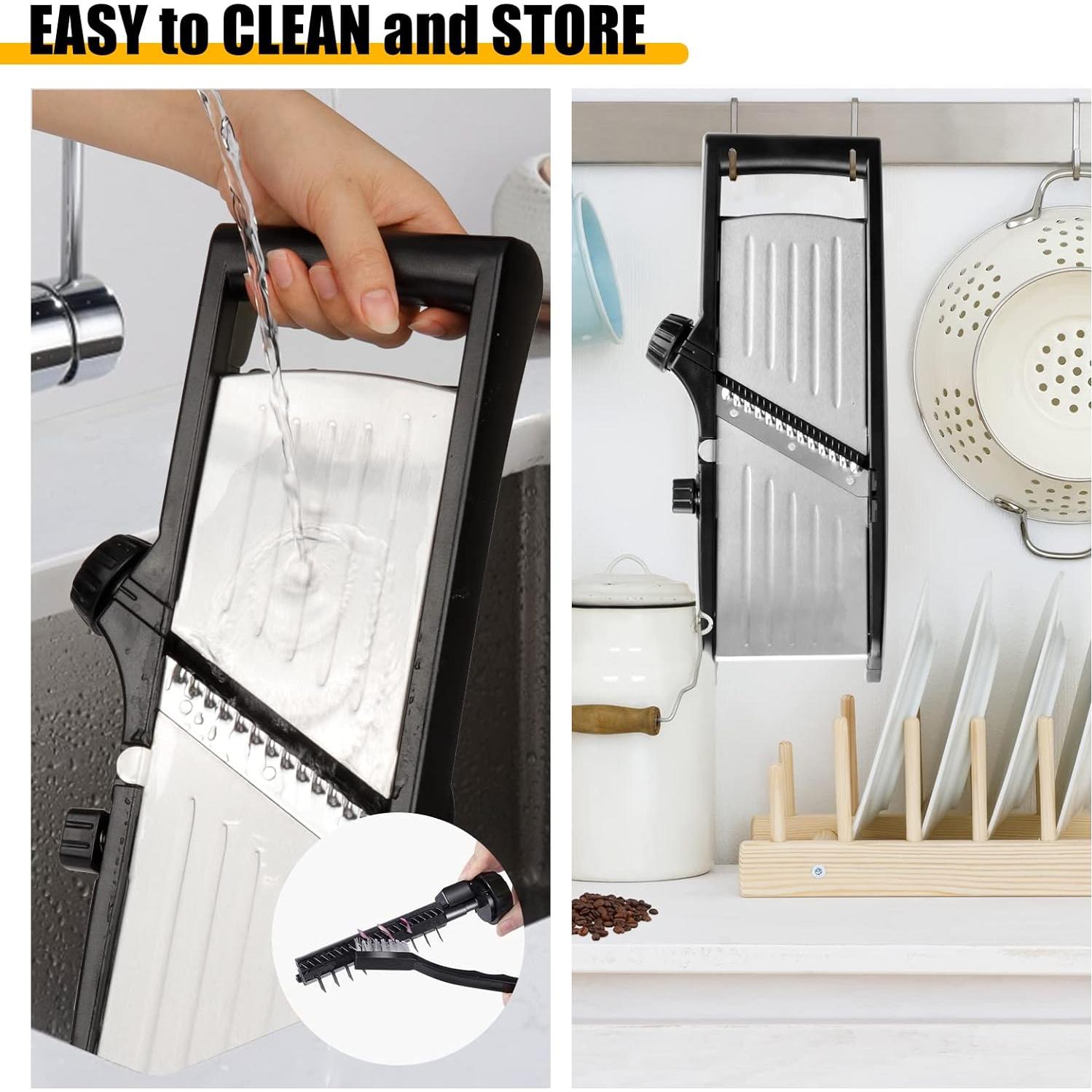 Mandolina cortadora de verduras BINGBING- acero inoxidable 7 en 1