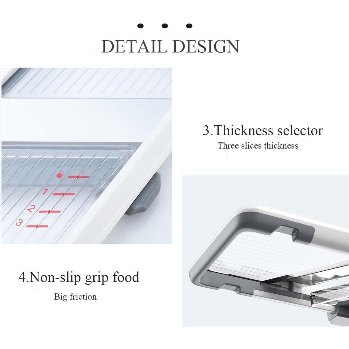 Cortador de Verduras Mandolina LIVSGNISTA Acero Inoxidable